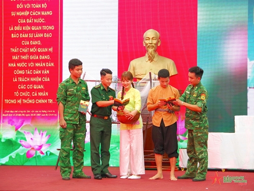 Bộ đội Biên phòng tỉnh Cà Mau đạt giải nhất Hội thi cán bộ “Dân vận khéo” năm 2023

